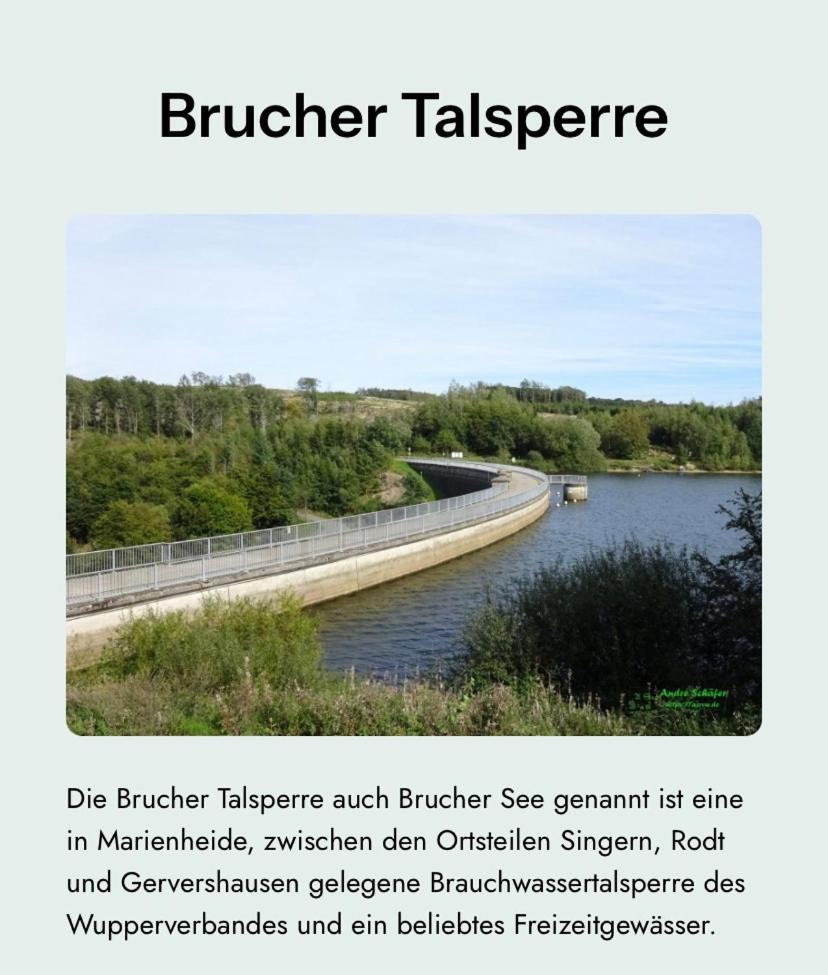 Bruchersee-Gummersbach Nord Marienheide Esterno foto